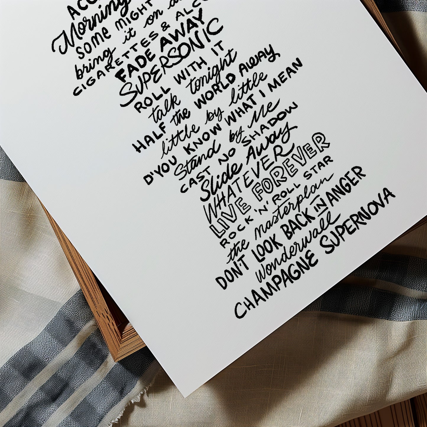 Oasis 2025 - Setlist (all Dates)