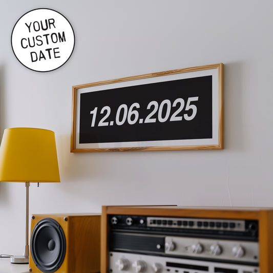 Personalised Oasis Style - Date Print