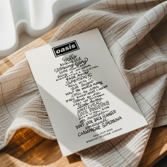 Oasis 2025 - Set List (all dates)
