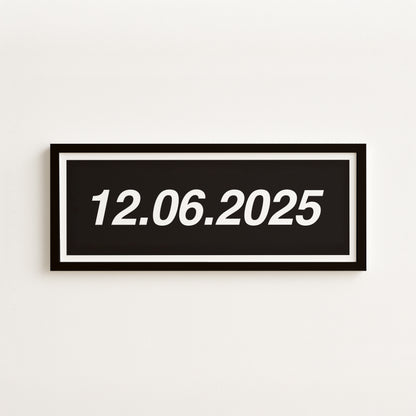 Personalised Oasis Style - Date Print