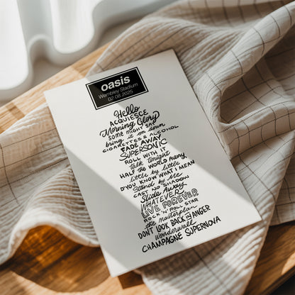 Oasis 2025 - Setlist (all Dates)